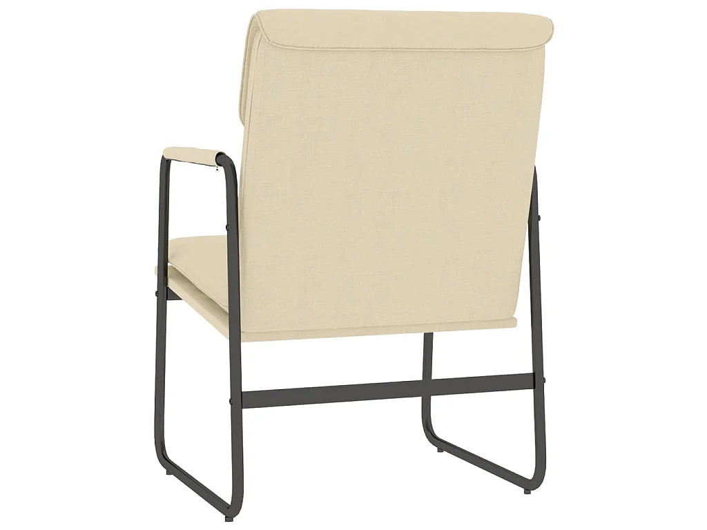 Chaise longue Crème 55x64x80 cm Tissu
