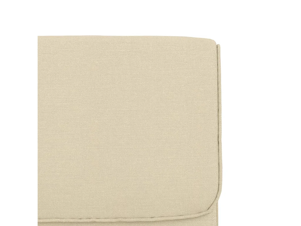 Chaise longue Crème 55x64x80 cm Tissu