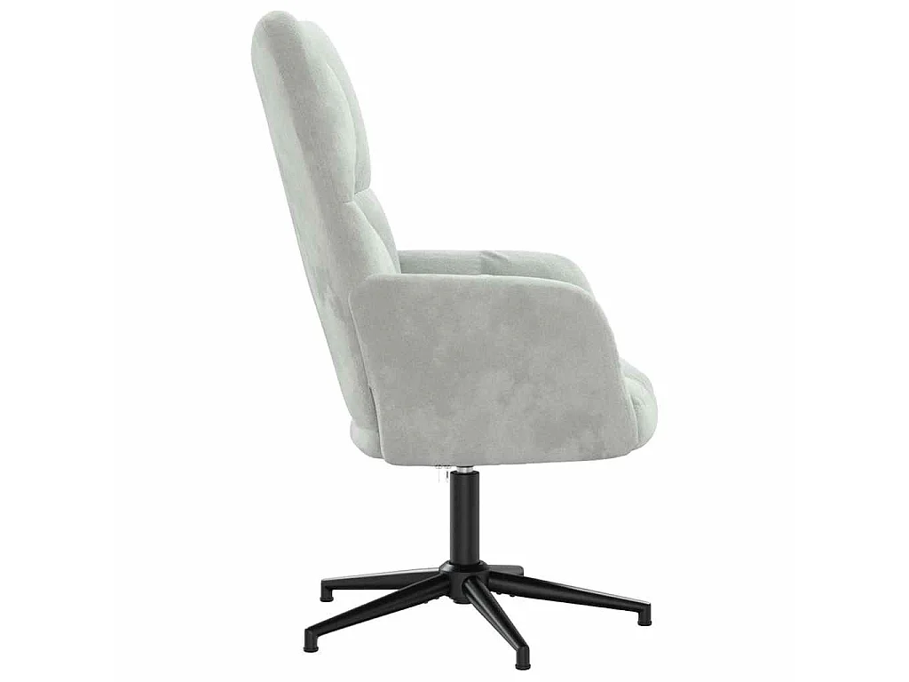 Relaxsessel Hellgrau Samt