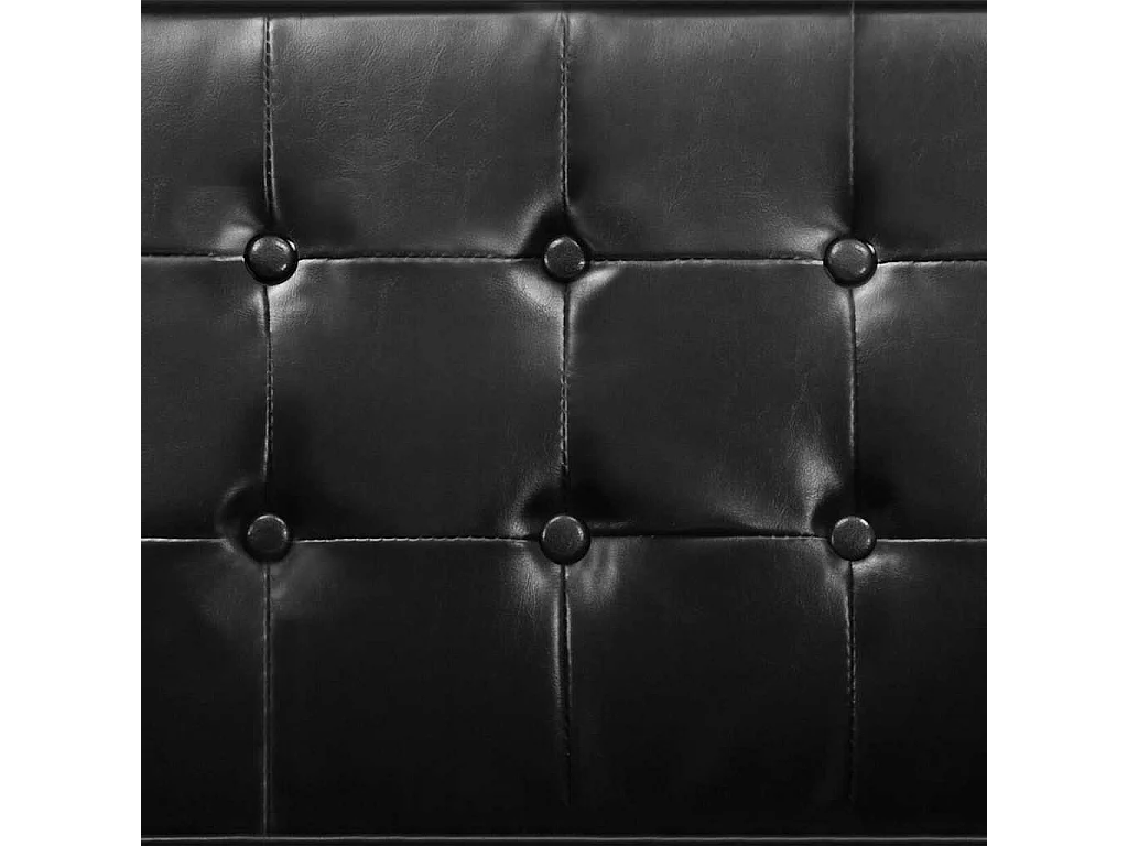 Fauteuil Noir 75x70x75 cm Similicuir