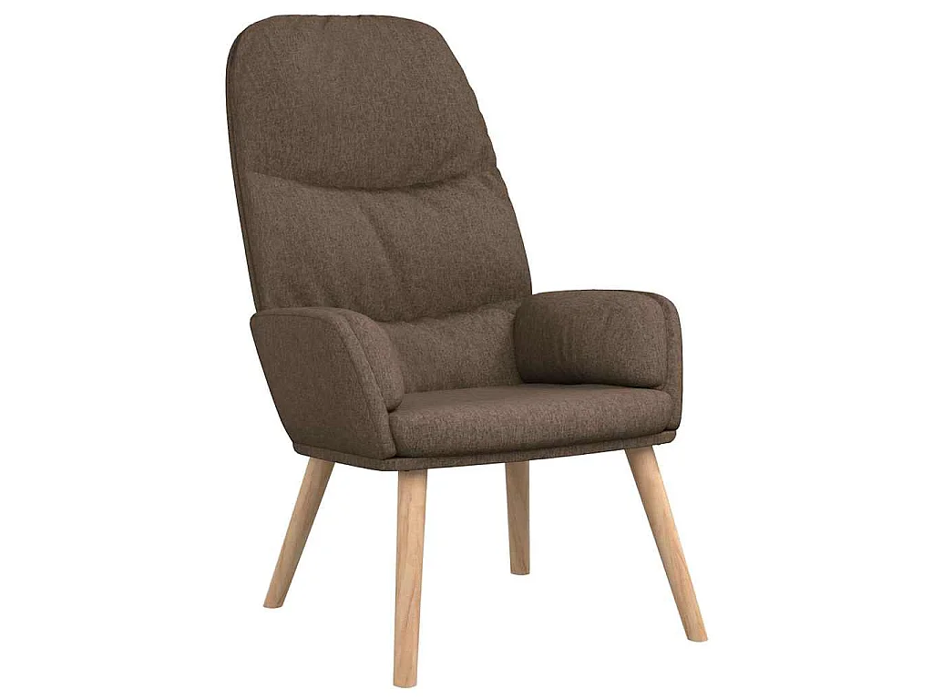 Chaise de relaxation Taupe Tissu
