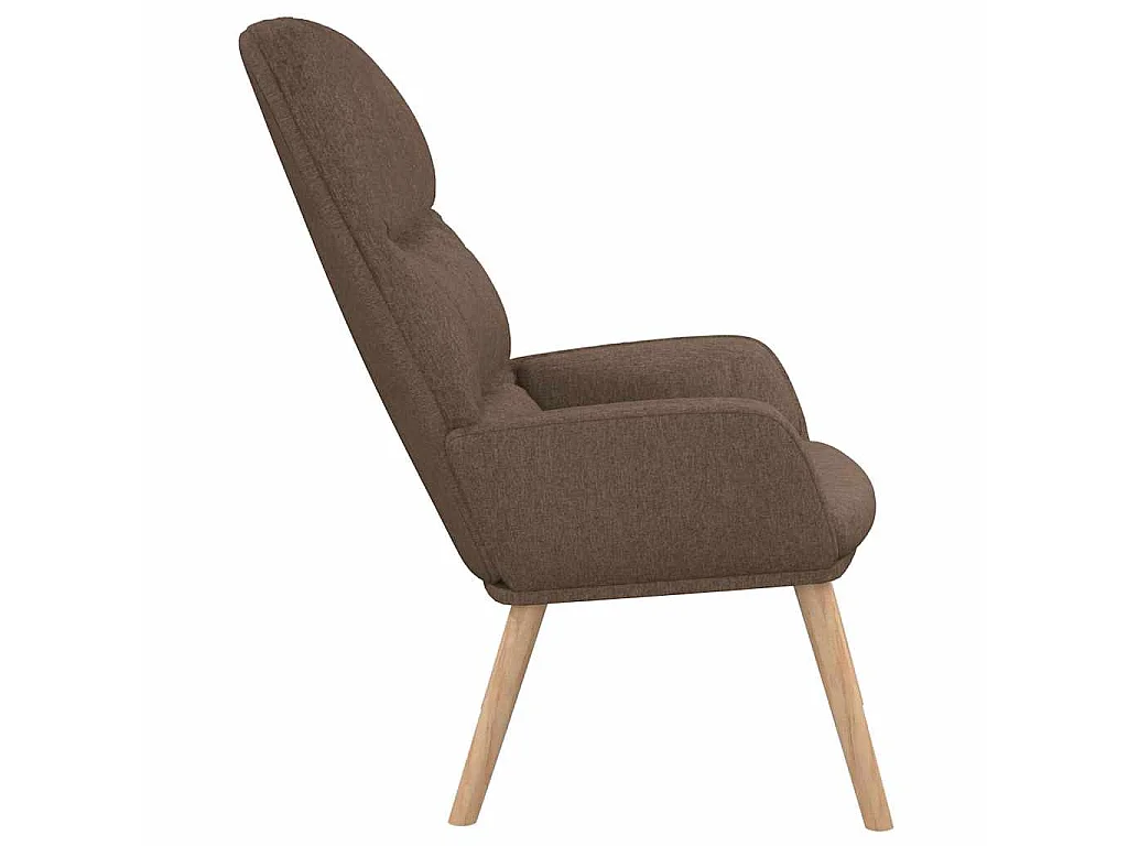 Chaise de relaxation Taupe Tissu