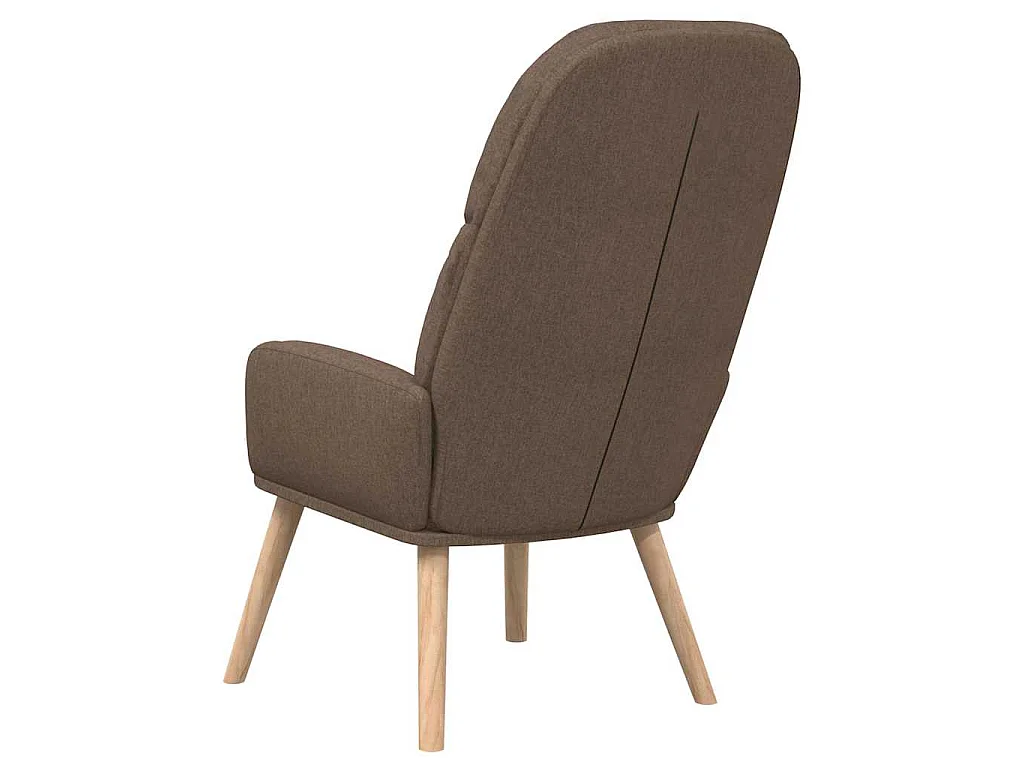 Chaise de relaxation Taupe Tissu