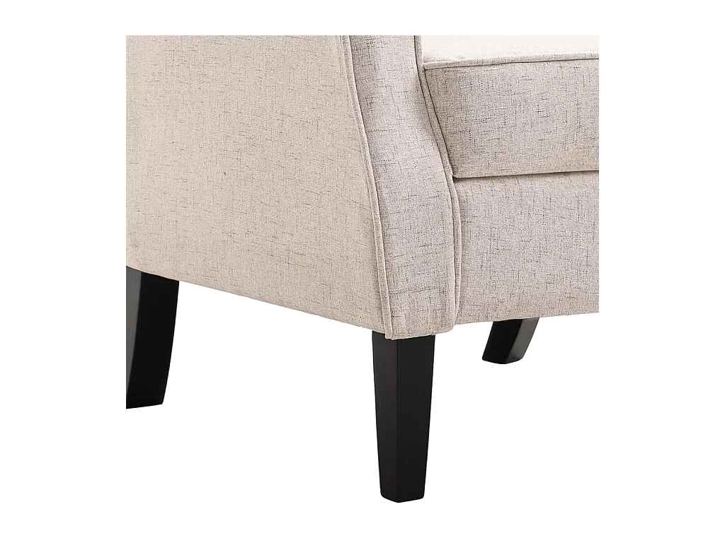 Fauteuil beige tissu