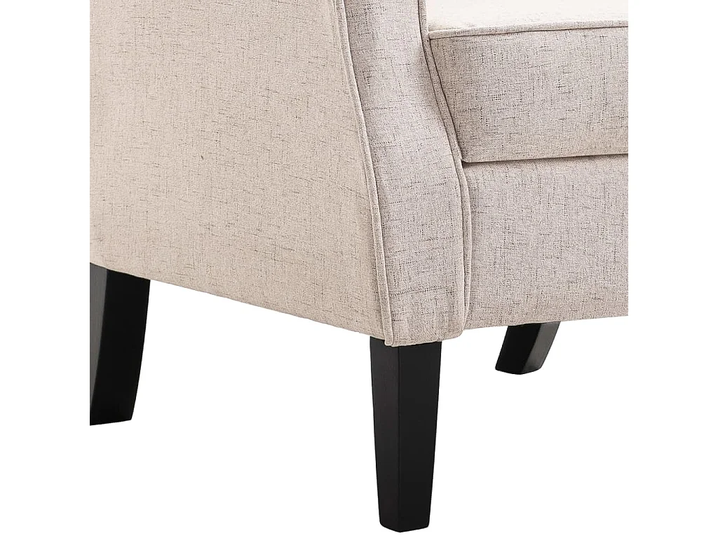 Sillón de tela beige