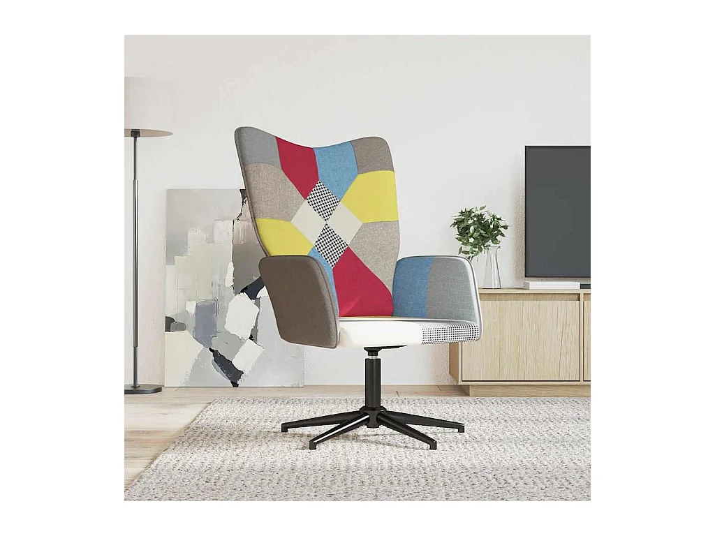 Chaise de relaxation Patchwork Tissu