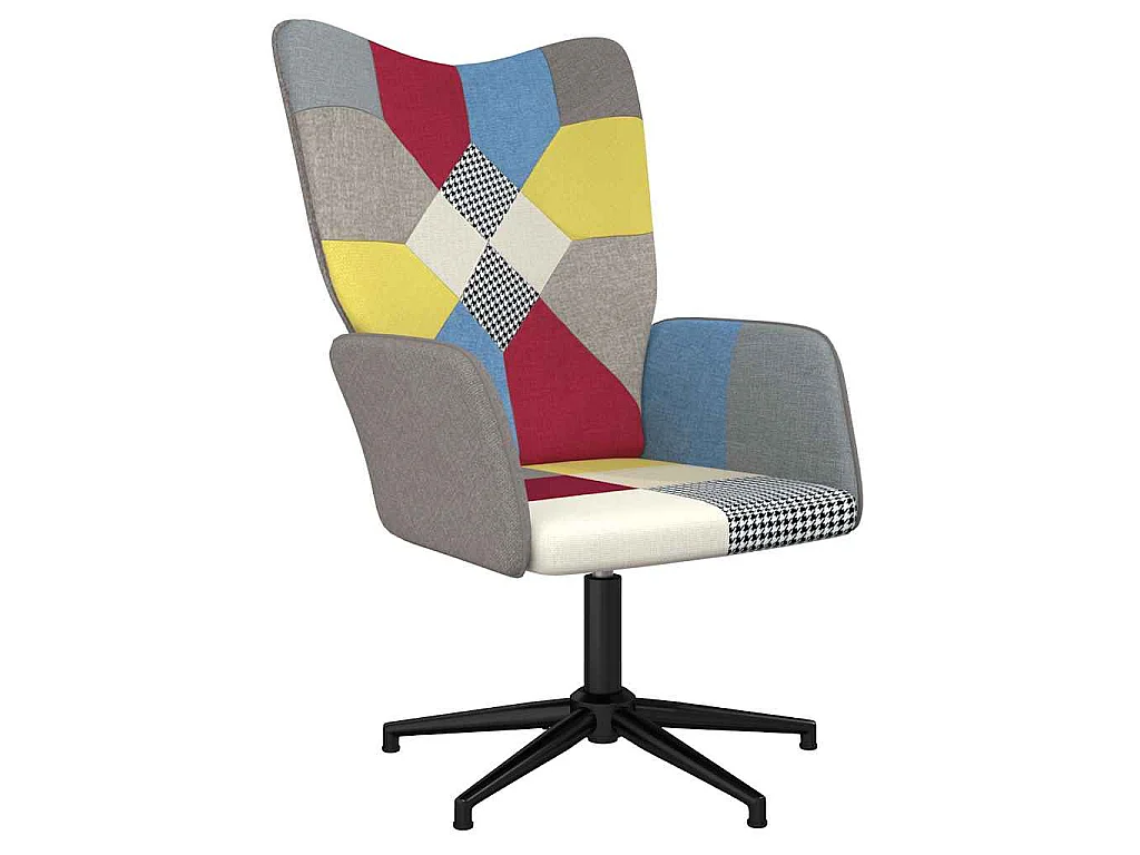 Cadeira de descanso tecido de retalhos