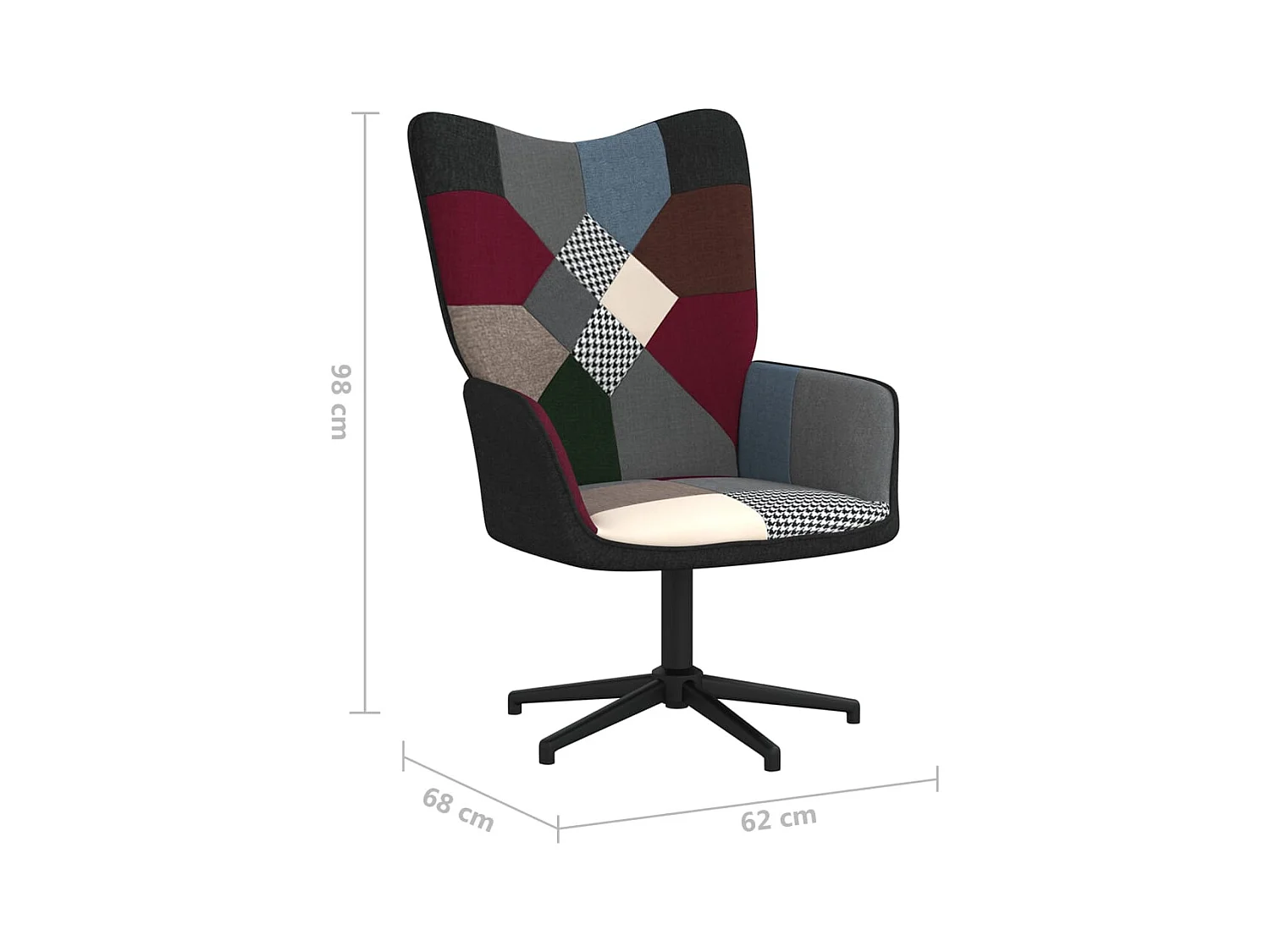 Relaxsessel Patchwork Stoff