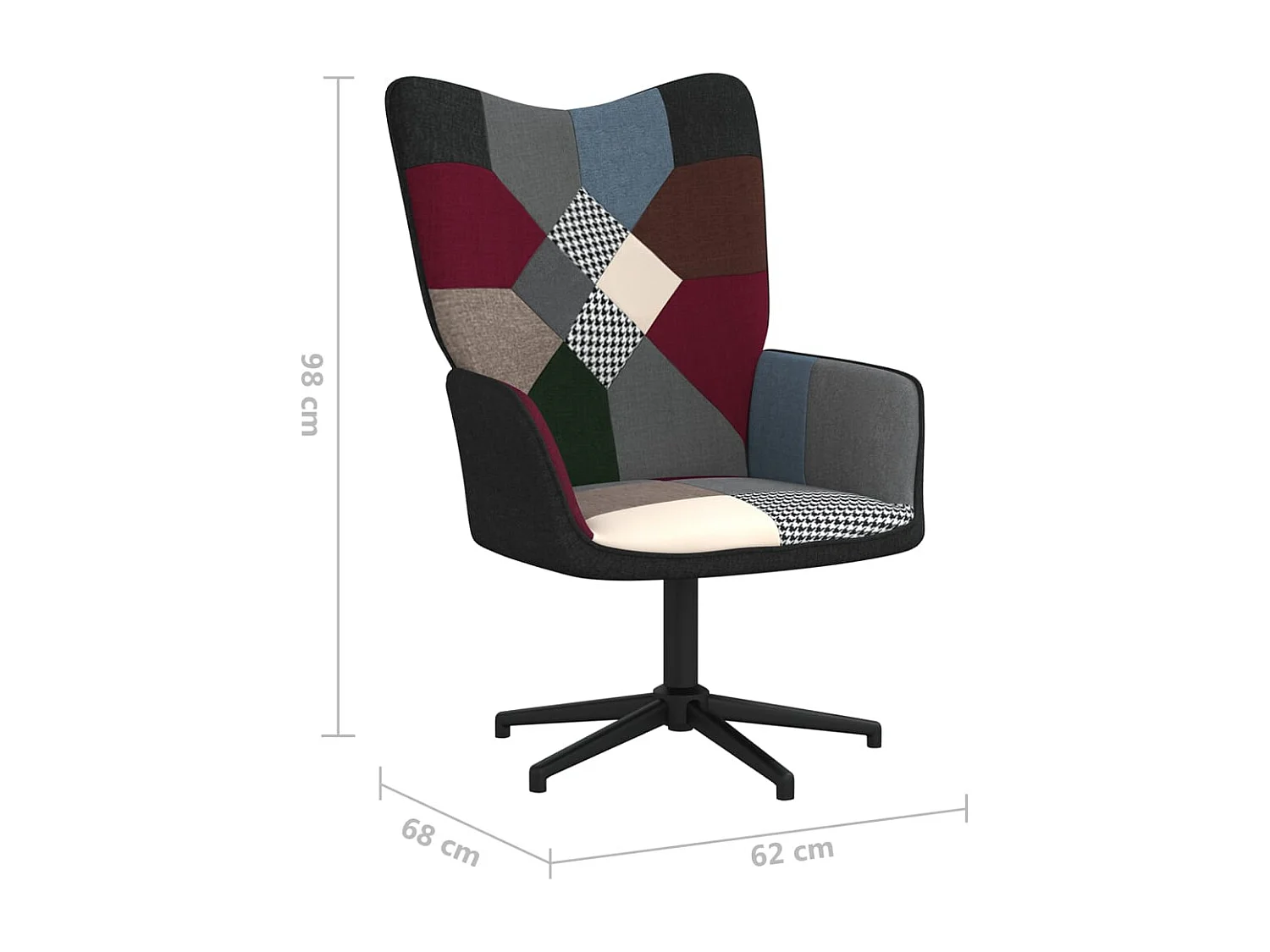 Relaxsessel Patchwork Stoff