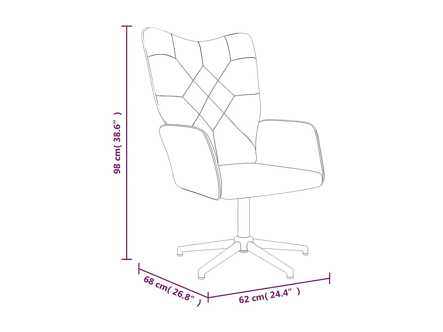 Relaxsessel Patchwork Stoff