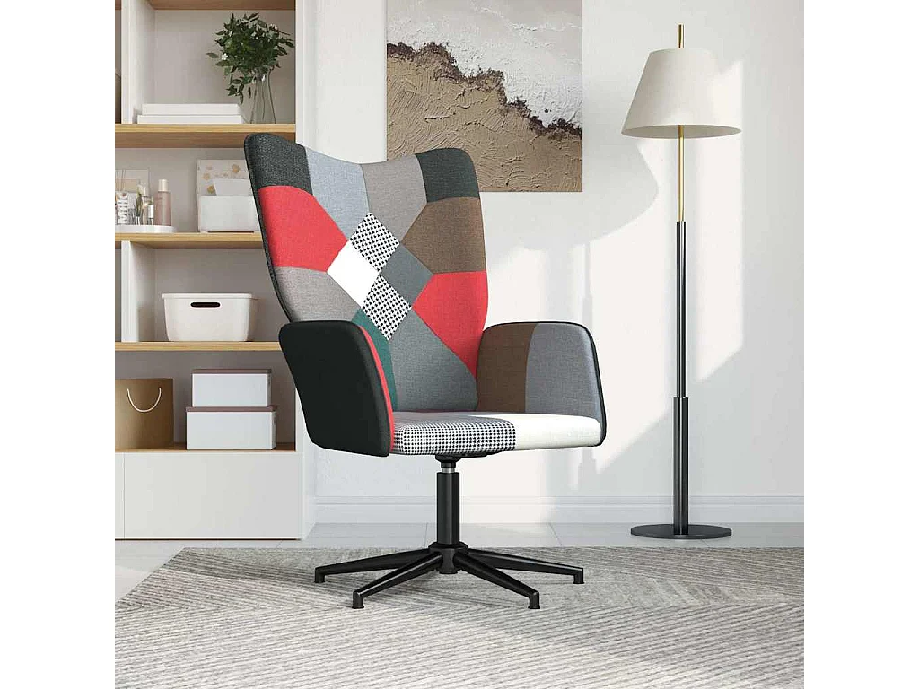 Sedia Relax in Tessuto Patchwork