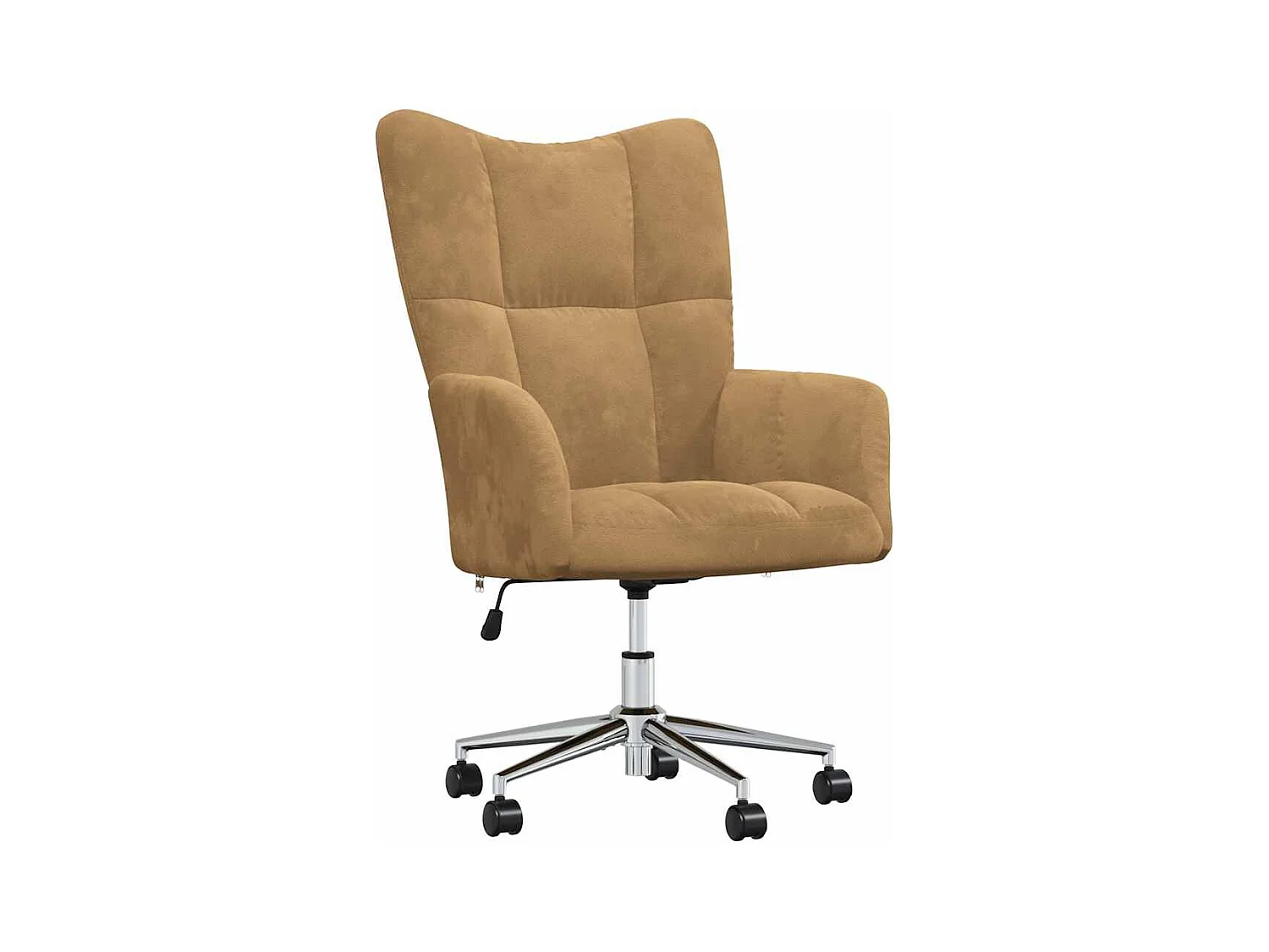 Chaise de relaxation Marron Velours