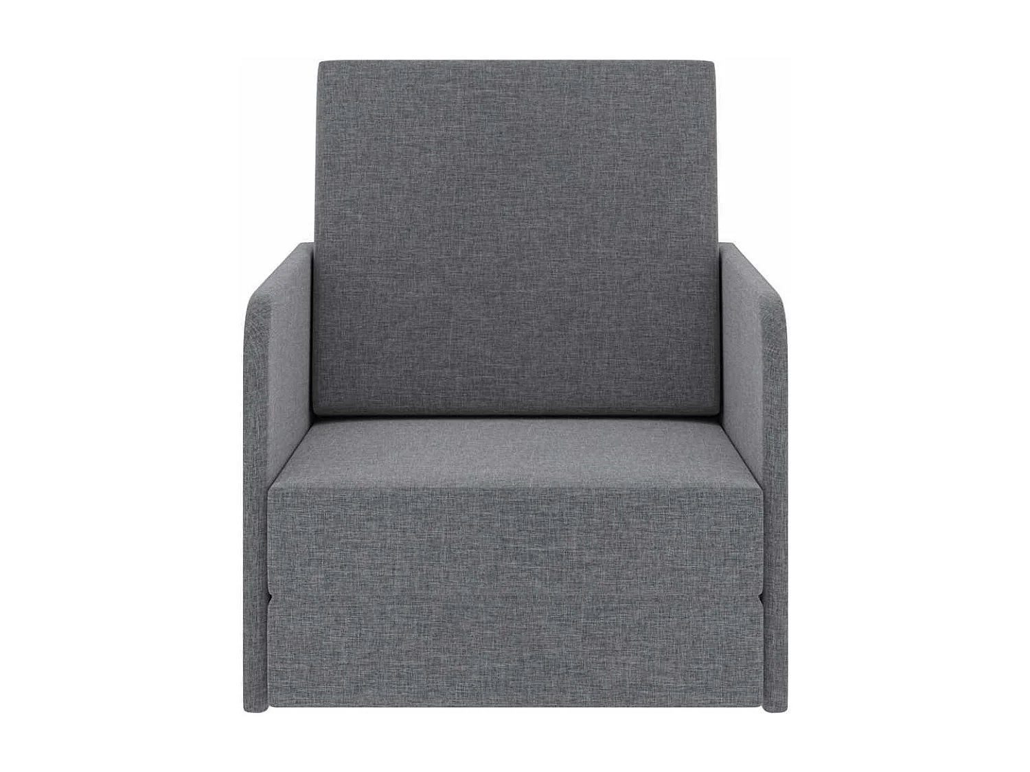 Schlafsessel Ausziehbar Hellgrau Stoff