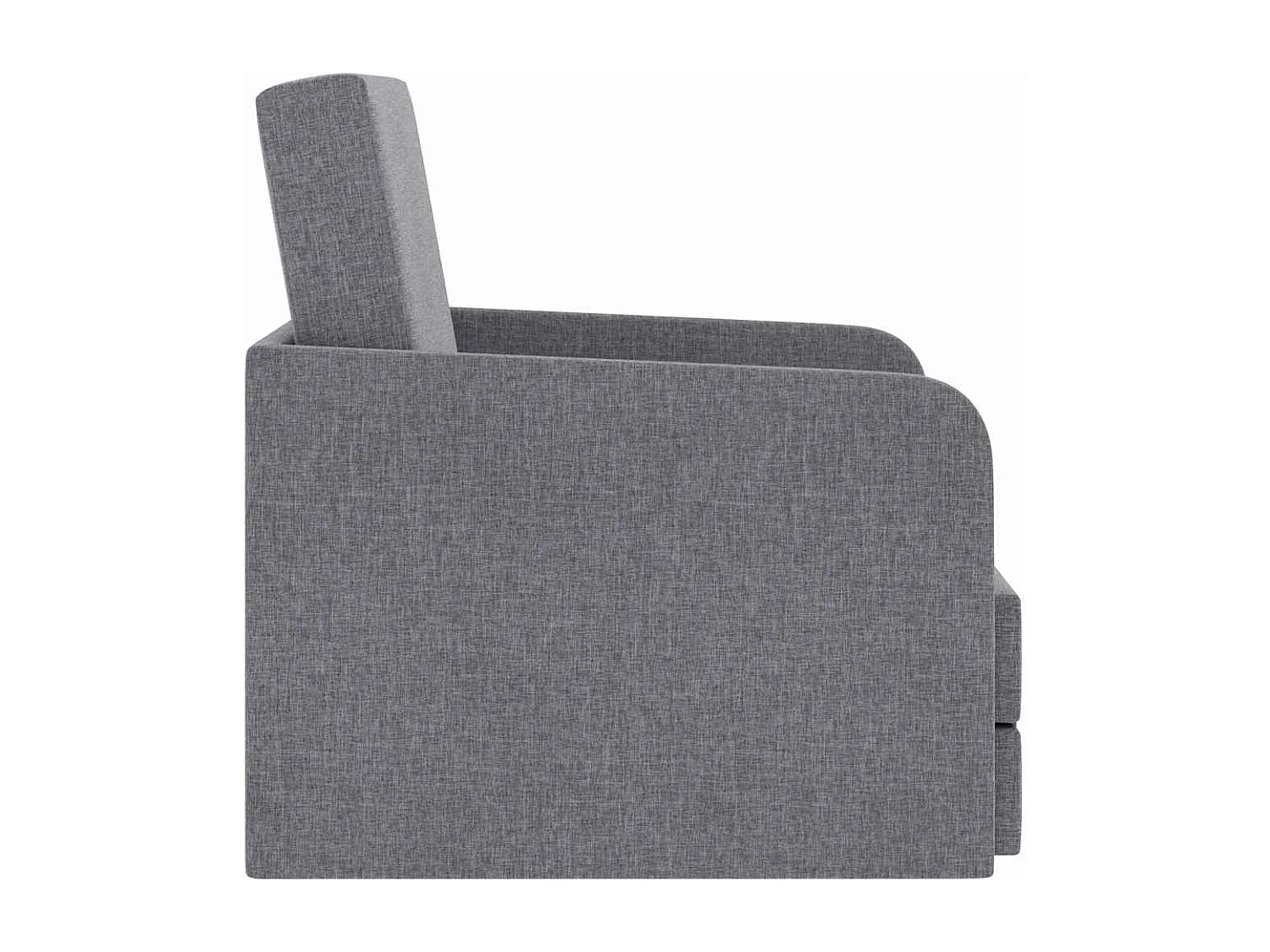 Schlafsessel Ausziehbar Hellgrau Stoff