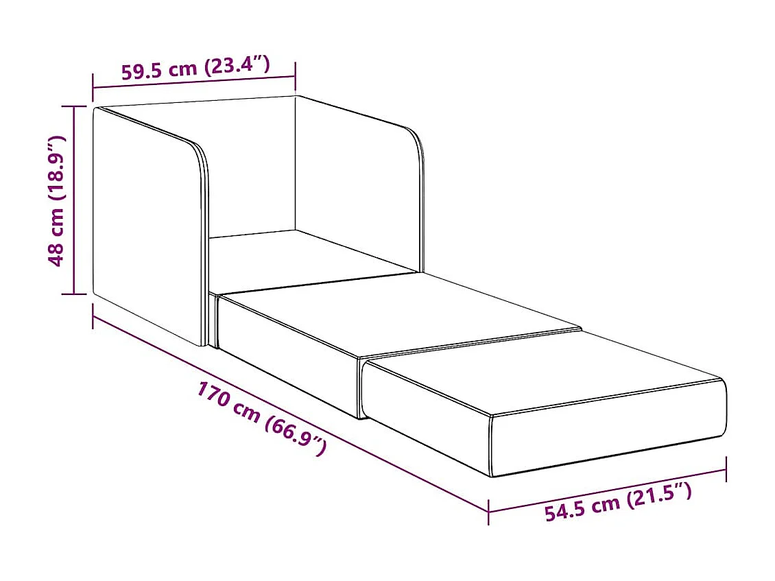Schlafsessel Ausziehbar Hellgrau Stoff