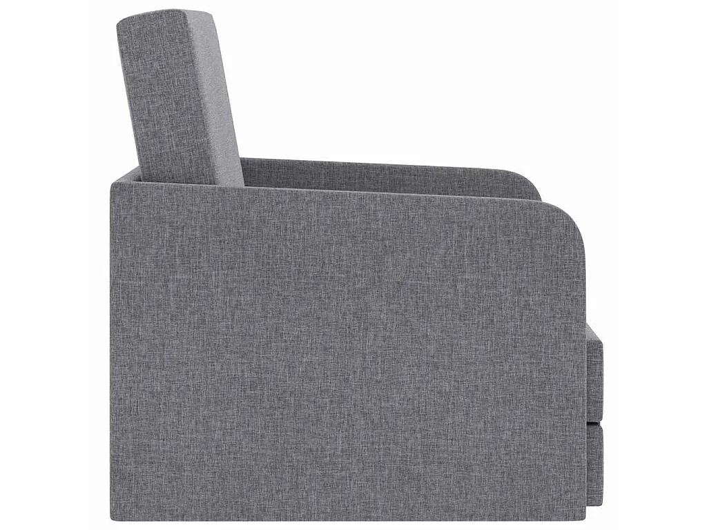 Schlafsessel Ausziehbar Hellgrau Stoff