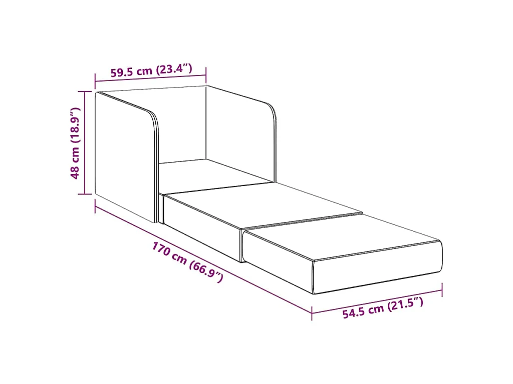 Schlafsessel Ausziehbar Hellgrau Stoff