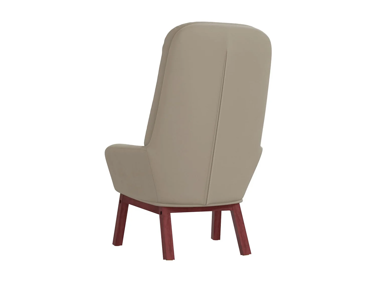 Chaise de relaxation Gris clair Velours