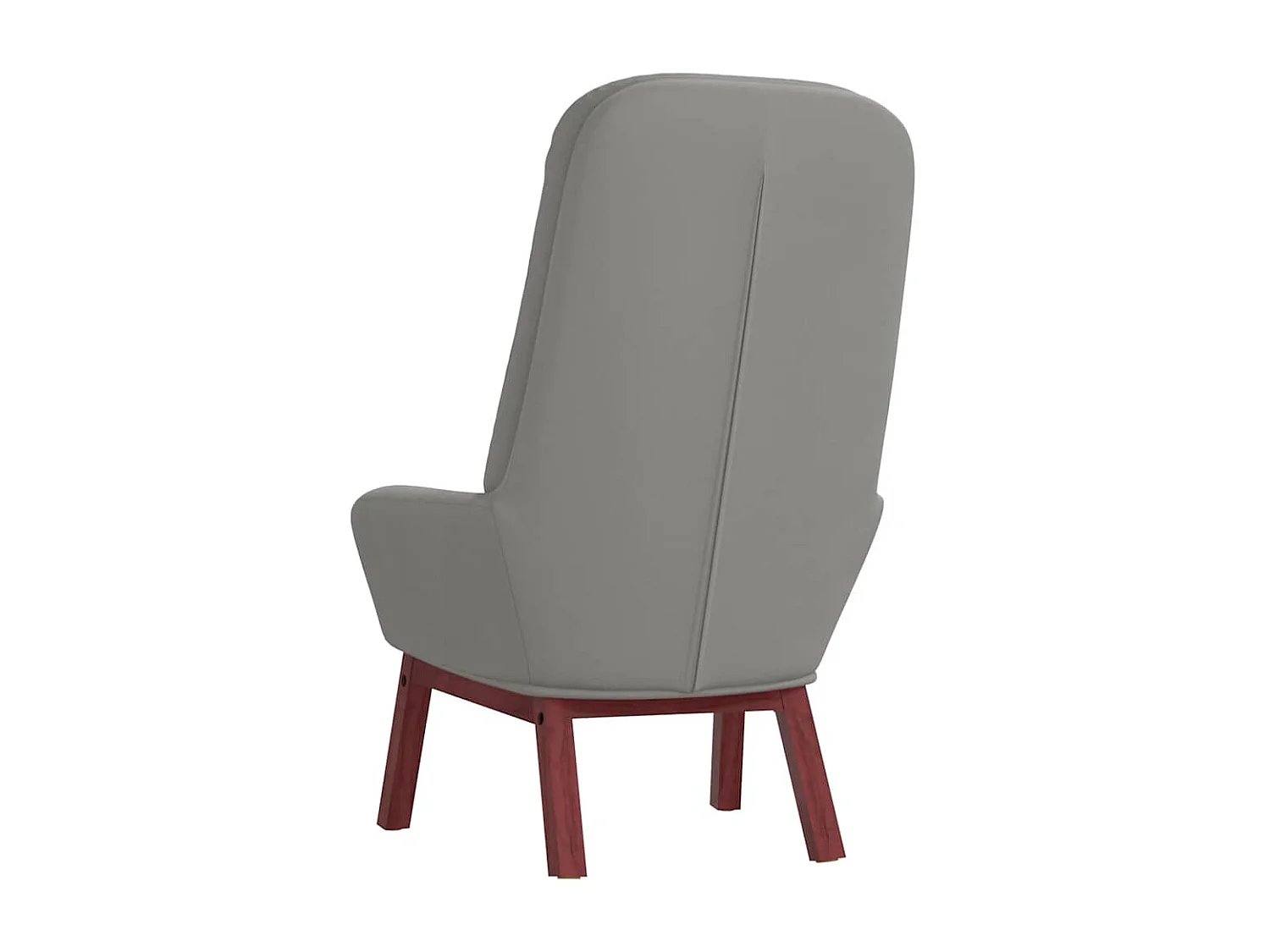 Chaise de relaxation Gris clair Velours