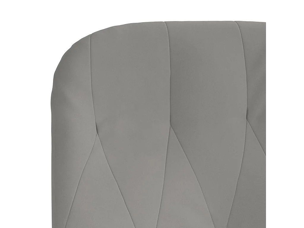 Chaise de relaxation Gris clair Velours