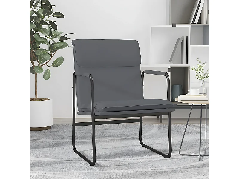 Chaise longue Gris 55x64x80 cm Similicuir