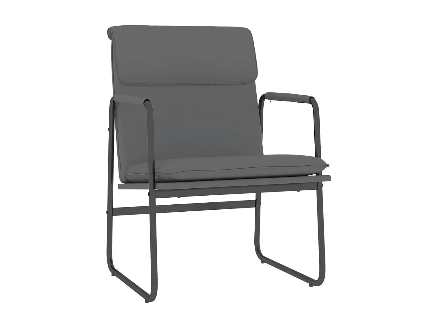 Chaise longue Gris 55x64x80 cm Similicuir