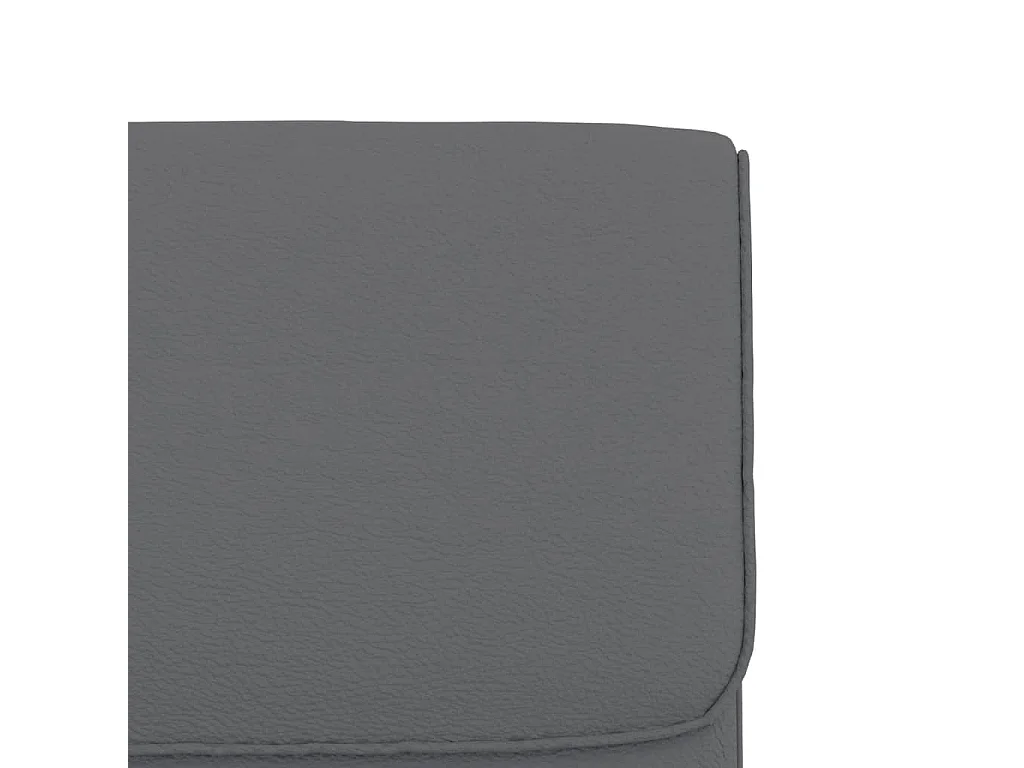 Loungestoel 55x64x80 cm kunstleer grijs