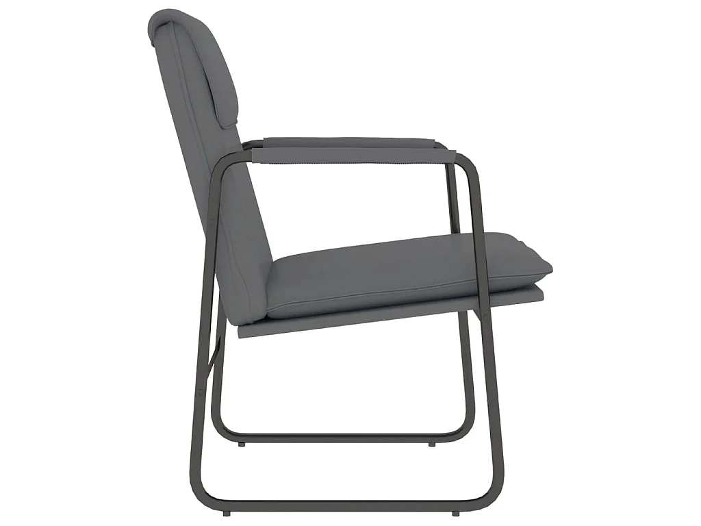 Chaise longue Gris 55x64x80 cm Similicuir