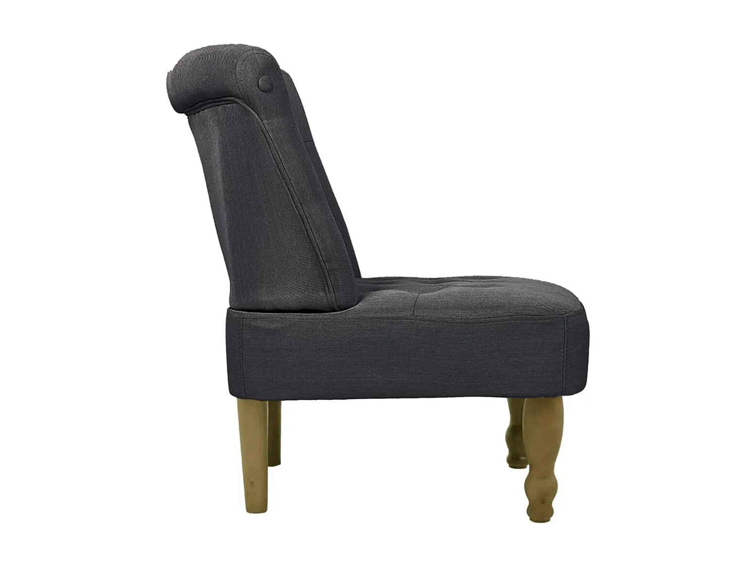 Chaises en style français lot de 2 gris tissu