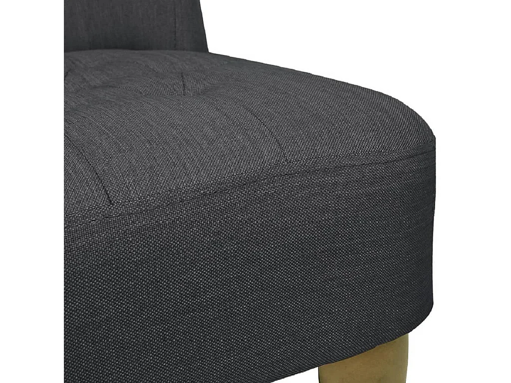 Chaises en style français lot de 2 gris tissu