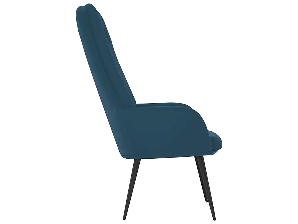 Relaxsessel Blau Samt