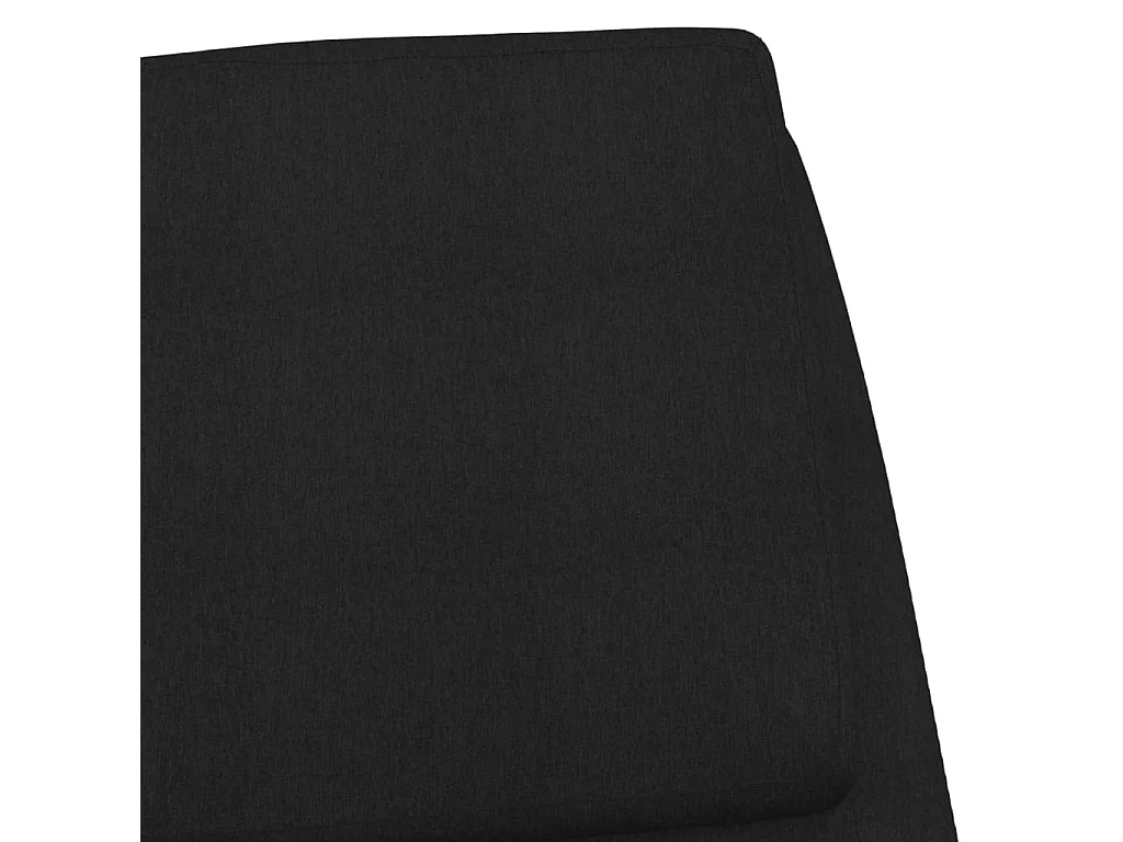 Chaise de relaxation Noir Tissu