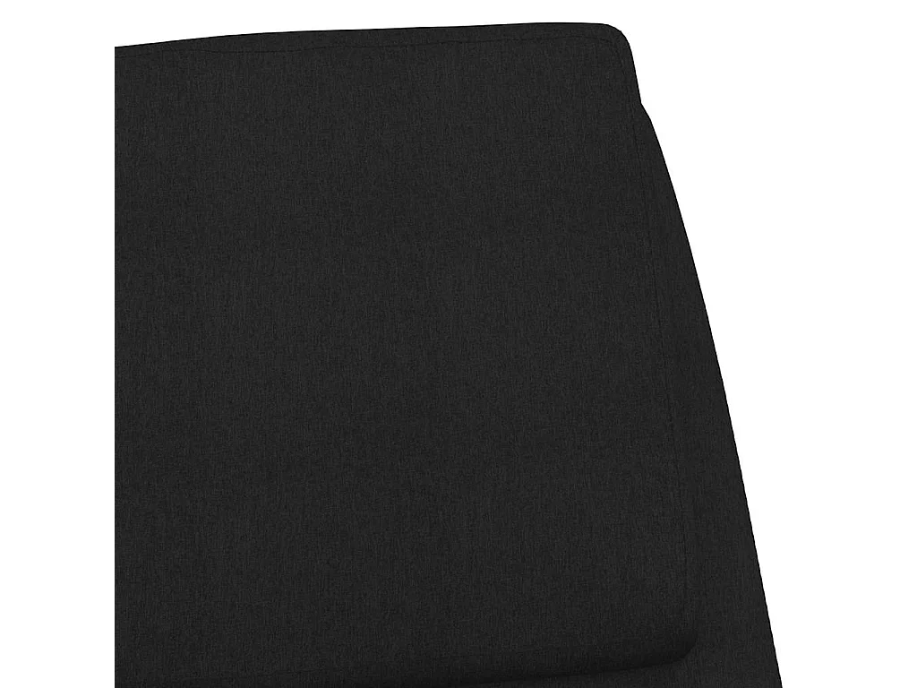 Chaise de relaxation Noir Tissu