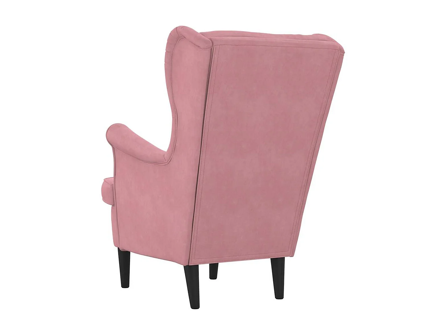 Fauteuil rose velours