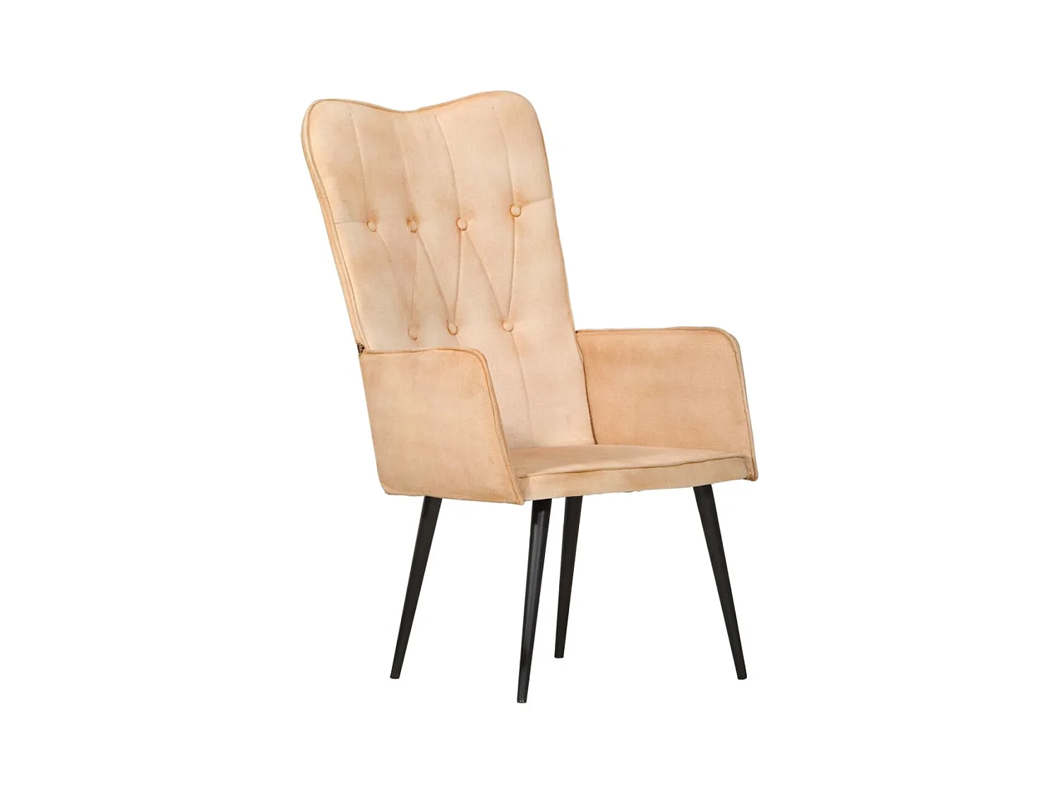 Chaise à oreilles Crème Toile