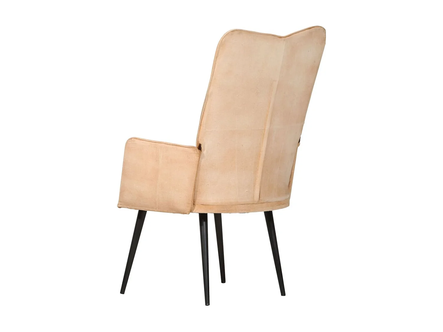 Chaise à oreilles Crème Toile