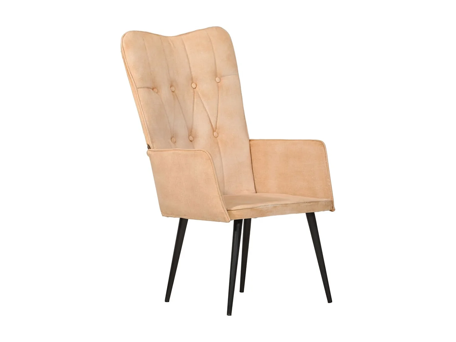 Chaise à oreilles Crème Toile