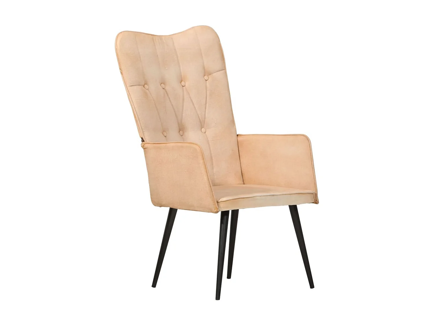 Chaise à oreilles Crème Toile