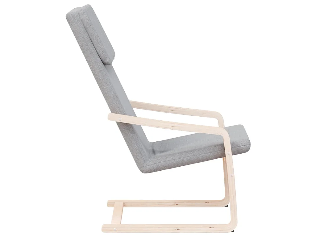 Relaxsessel Hellgrau Stoff