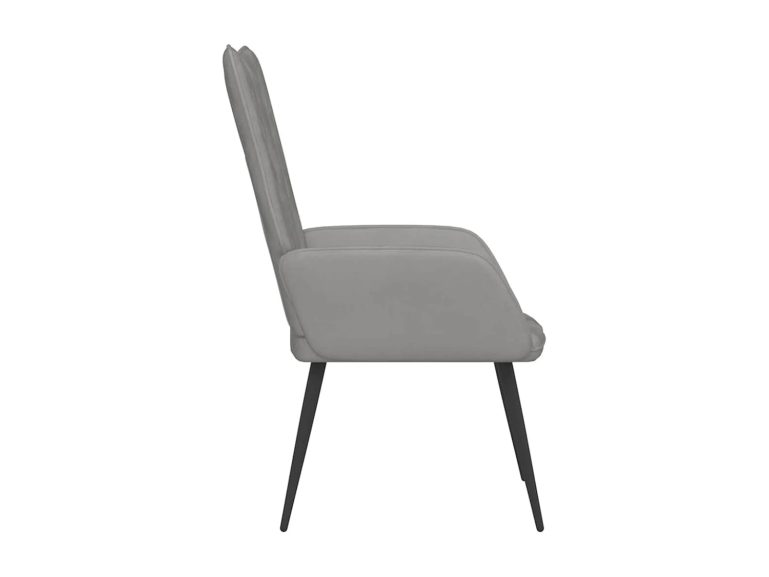 Relaxsessel Hellgrau Samt