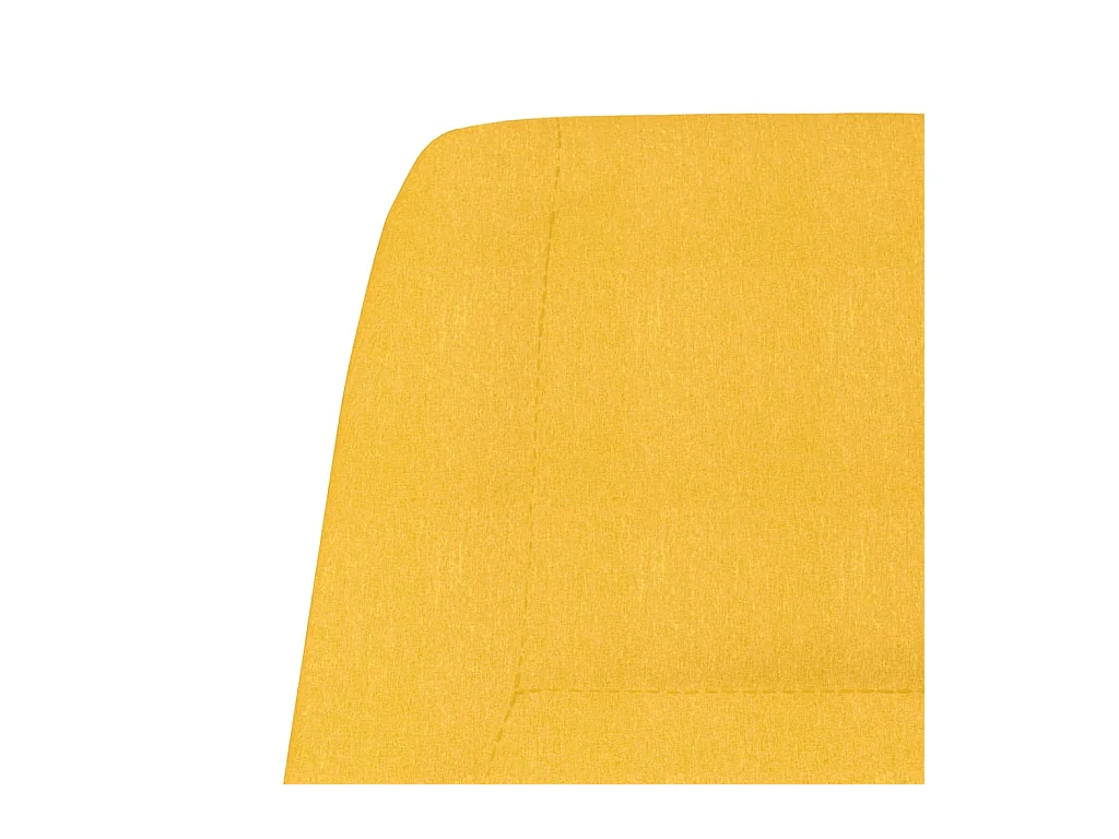 Sillón de relax de tela amarillo mostaza