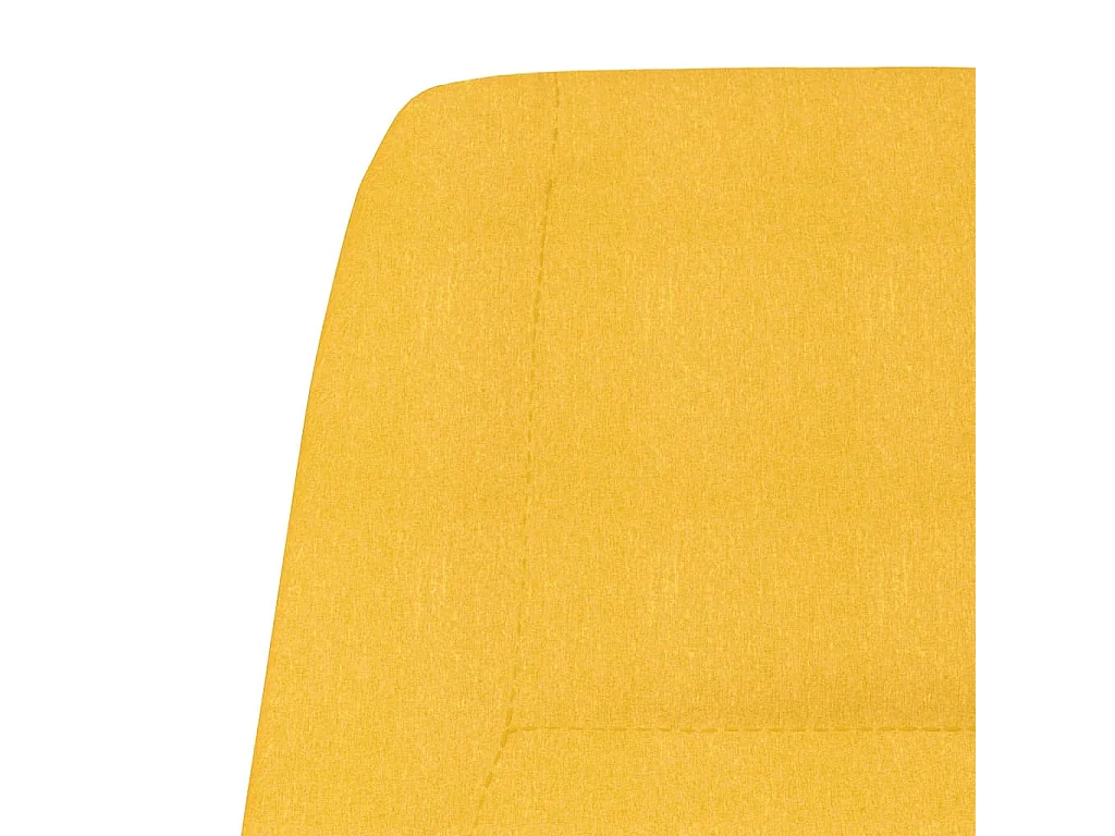 Sillón de relax de tela amarillo mostaza