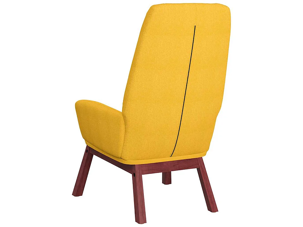 Chaise de relaxation Jaune moutarde Tissu