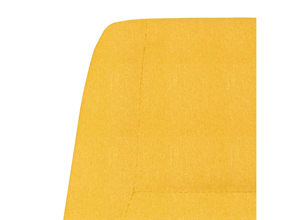 Chaise de relaxation Jaune moutarde Tissu
