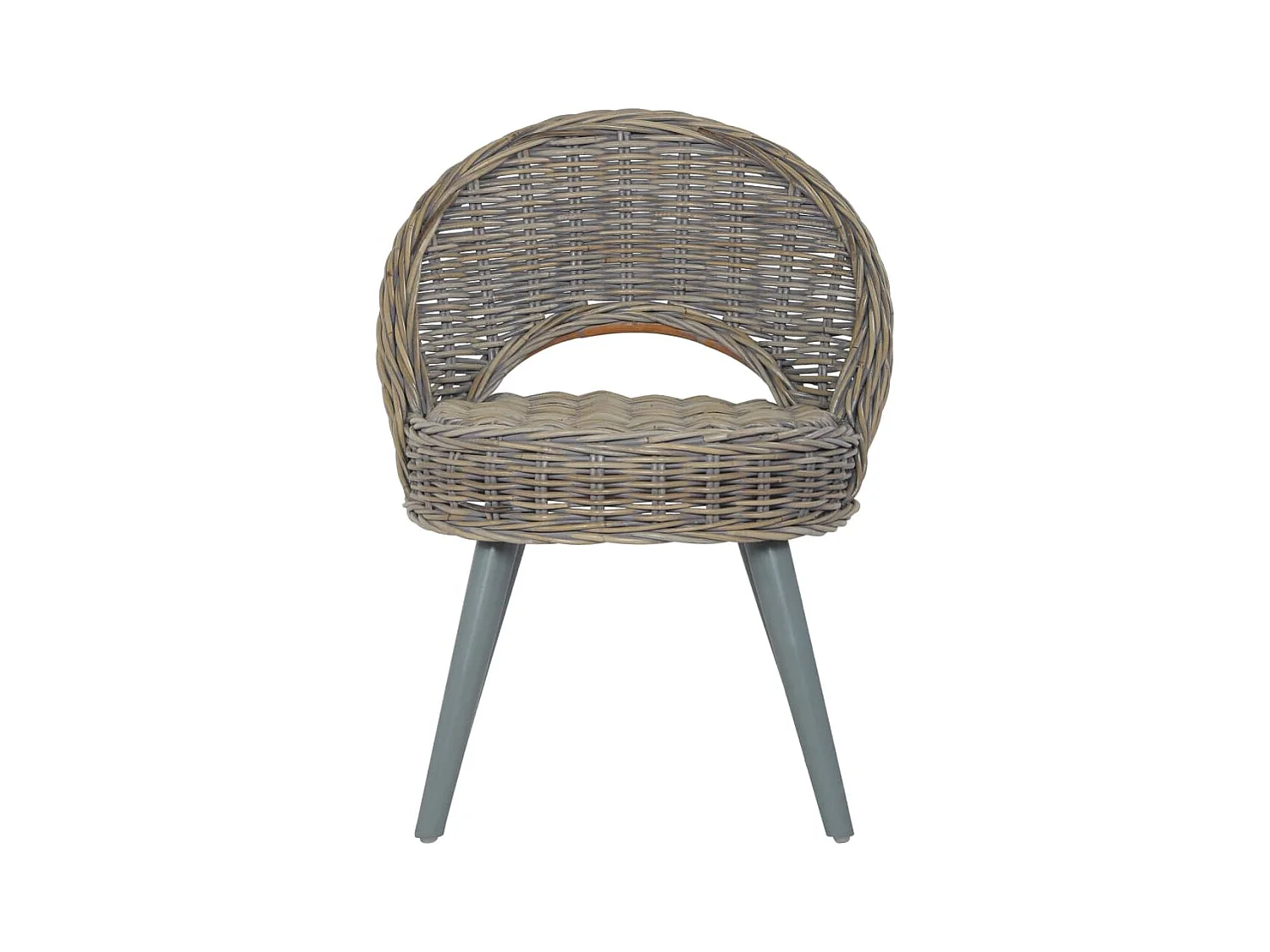 Chaise de canapé rotin kubu gris