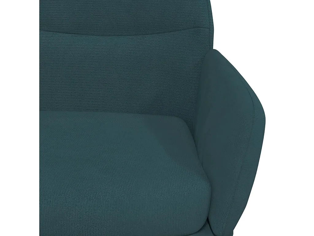 Cadeira de descanso veludo azul