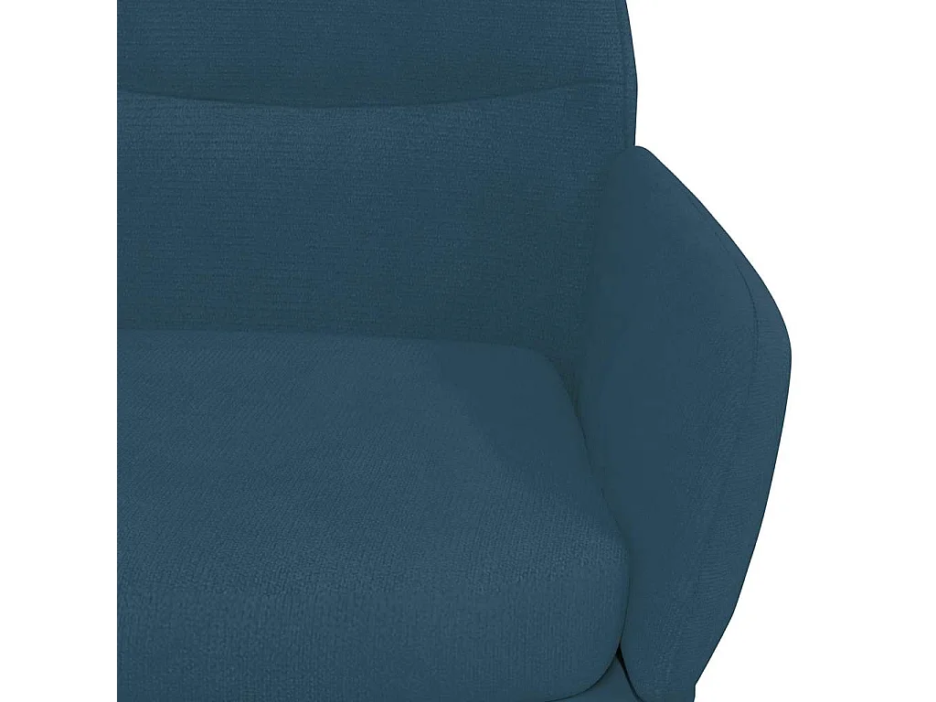 Relaxstoel fluweel blauw