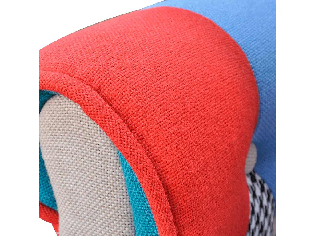 Poltrona con Design Patchwork in Tessuto