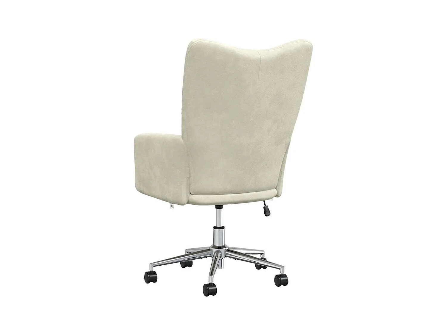 Chaise de relaxation Blanc crème Velours