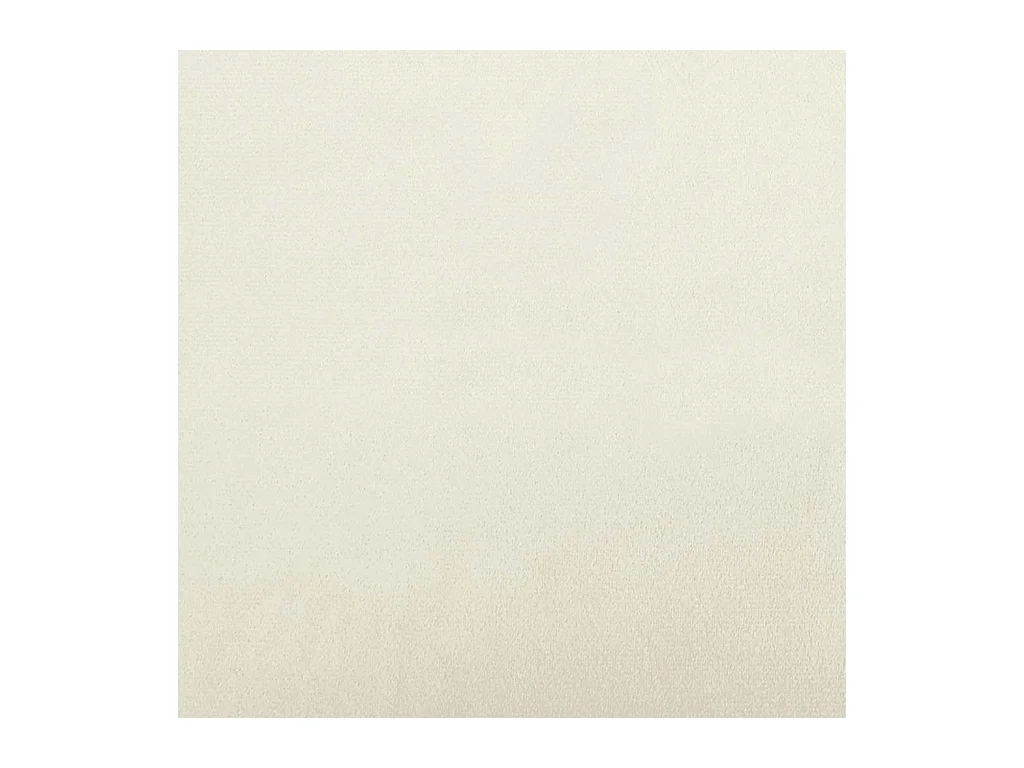 Chaise de relaxation Blanc crème Velours